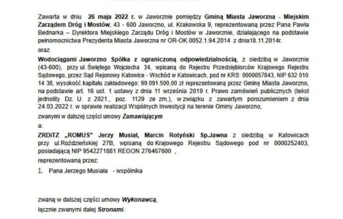 umowa tereny mieszkaniowe