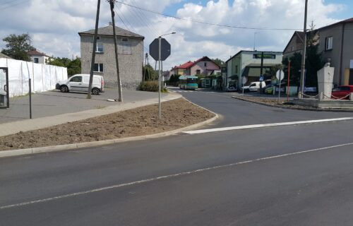 Jeleń Centrum - remont skrzyżowania